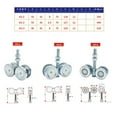 thumbnail image 4 of 1PC Industrial Sliding Door Pulley Steel Hardware Tools, Hanging Rail Channel Wheel Accessories H2 H3 ,Easy to Install, 4 of 7