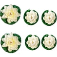 thumbnail image 1 of Flores flotantes, nenúfares artificiales, plantas de acuario, flor de loto, 1 of 7