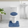 thumbnail image 6 of Mainstays Performance Recycled Polyester 3 Piece Bath Rug Set, Navy, 6 of 8