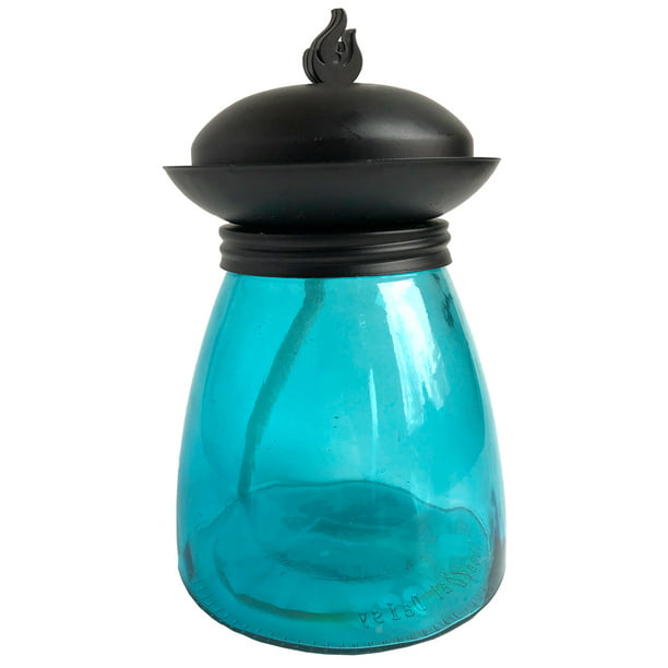 Mainstays Decorative Glass Outdoor Tabletop Torch 24 4 Fl Oz