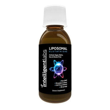 Intelligent Labs Liposomal Glutathione - Highly Advanced Antioxidant, Reduced Setria, 500MG per Serving Liquid Supplement Organic, 30 Servings