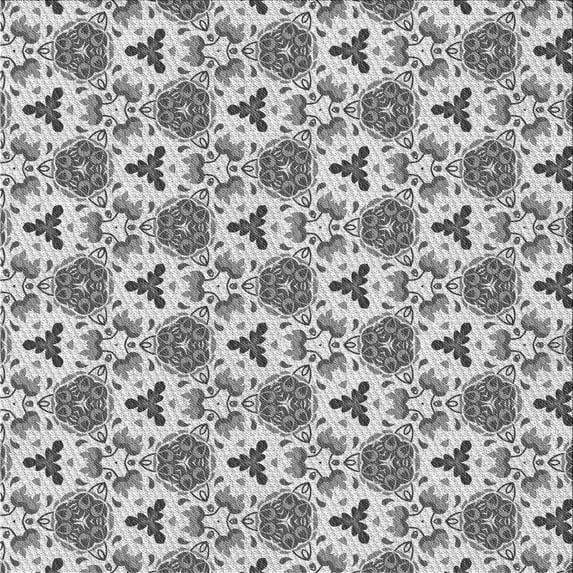 Ahgly Company Indoor Square Patterned Dim Gray Area Rugs, 7' Square
