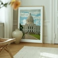 thumbnail image 6 of Minnesota State Capitol, Saint Paul - Saint Paul Minnesota Photography Architecture City Travel Poster Oak Framed Wall Art Print 9 x 12 inches, 6 of 12