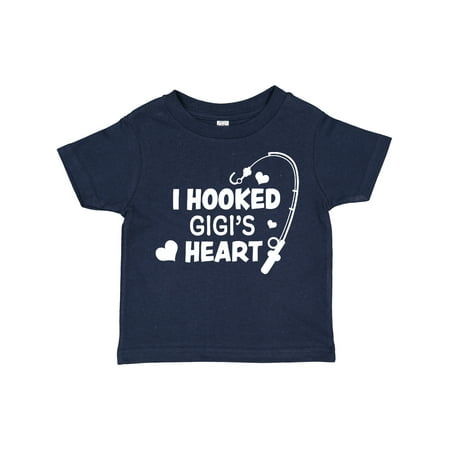 

Inktastic I Hooked Gigi s Heart with Fishing Rod Gift Toddler Boy or Toddler Girl T-Shirt