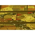 thumbnail image 1 of Ahgly Company Machine Washable Indoor Rectangle Transitional Red Brown Area Rugs, 5' x 8', 1 of 7