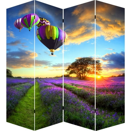 71" Air Balloons Art Canvas Room Divider