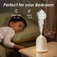 thumbnail image 2 of DAYBETTER Essential Oil Diffuser, Mother's Day Gifts 250ML Ceramic Aroma Humidifiers with 7 Colors Lights, 3 Mist Mode and Waterless Auto Shut-Off for Large Room Car, 2 of 7