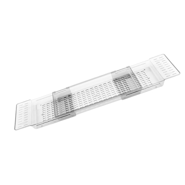Bathtub Tray Expandable Shelf Caddy Tray Non Slip Handle Bedroom Bathtub Tray Expandable Bath Shelf Bathtub Caddy Tray Drain Bath Shelf Expandable Bathtub Caddy Tray