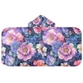 thumbnail image 5 of Yayeee Kids Hooded Towel with Hand Pockets Beach Soft Absorbent Bath Wrap 50 x 23.5 inch, Colorful Art Flowers, 5 of 5