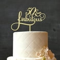 thumbnail image 3 of 50 Fabulous Custom Wedding Anniversary, Birthday Cake Topper Personalized Rustic Woodn Cake Topper 7-8 Inches Wide, 3 of 3