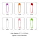 thumbnail image 3 of Imperdibles de seguridad Billuyoard 100 Uds acero inoxidable multicolor, 3 of 6