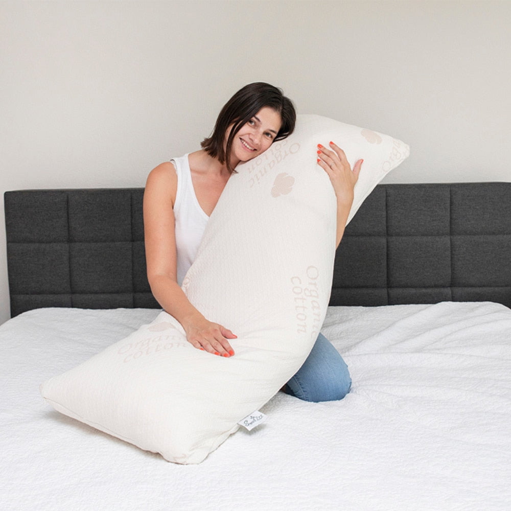 Sweet Zzz Body Pillow Organic Cotton Cover Down Alternative Fill