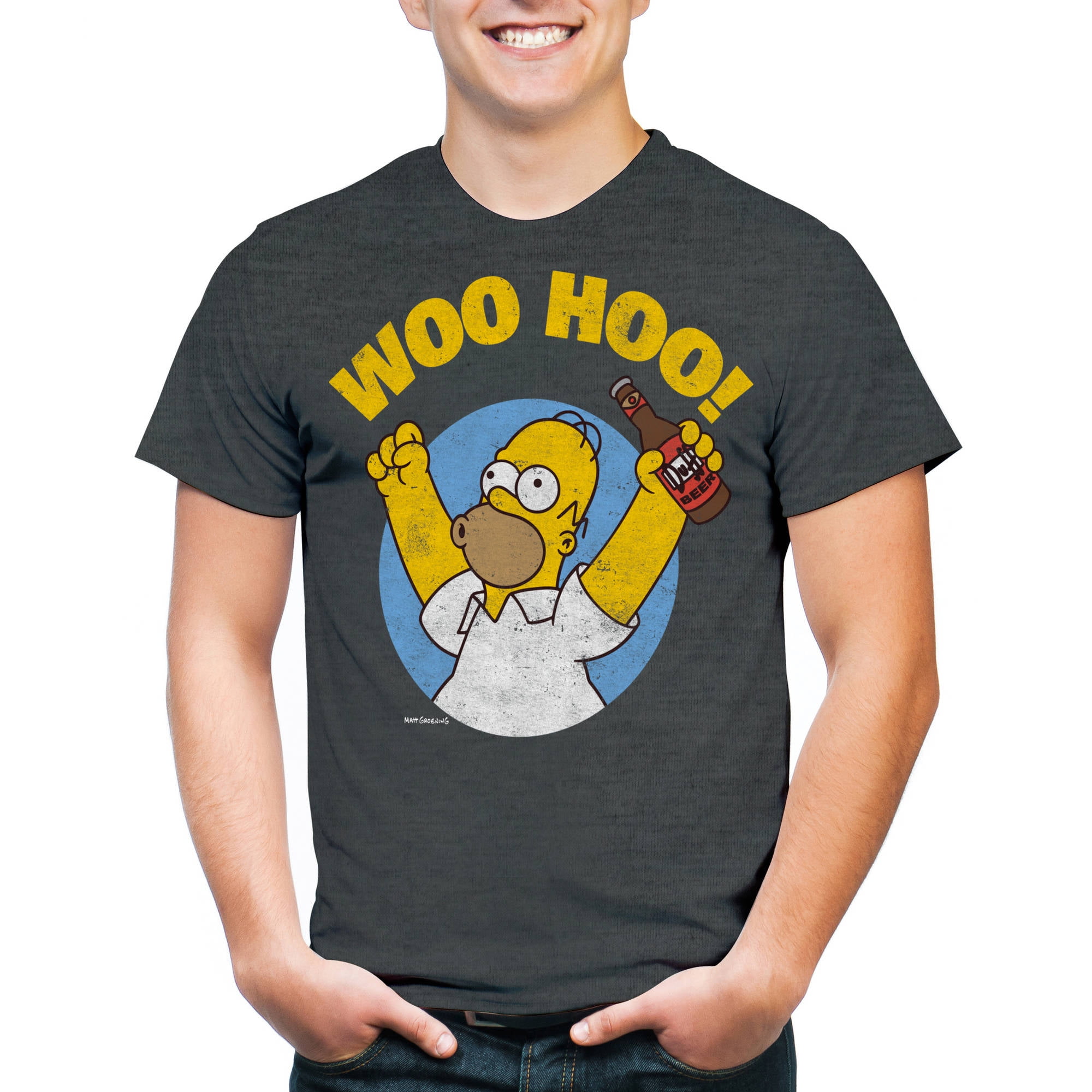 Movies Tv Homer Simpson Woohoo Men S Graphic Tee Walmart Com Walmart Com
