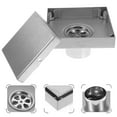 thumbnail image 3 of Shower Floor Drain Strainer Square Shower Drain Tile Insert Shower Drain, 3 of 8