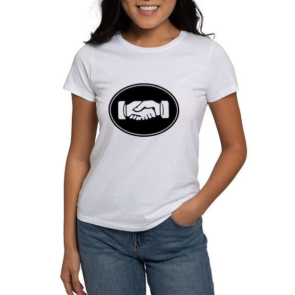 CafePress - Psi Upsilon Handshake T Shirt - Women's Classic T-Shirt