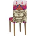 thumbnail image 2 of ZHANZZK Greeting Beautiful Card with Patterned of Elephant Stretch Chair Cover Protector Seat Slipcover for Dining Room Hotel Wedding Party Set of 1, 2 of 5