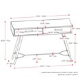 thumbnail image 4 of Table d'entrée, bicolore beige chaud vieilli et blanc, 4 of 8
