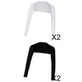 thumbnail image 1 of Encogimiento de hombros para cubrir el brazo 4 Piezas Para Mujer Una Pieza Hombro Elástico Modal Cubierta De Brazo Completo Encogimiento De Hombros Hijab Tops Blanco Negro Blanco negro Magideal Encogimiento de hombros para cubrir el brazo, 1 of 7