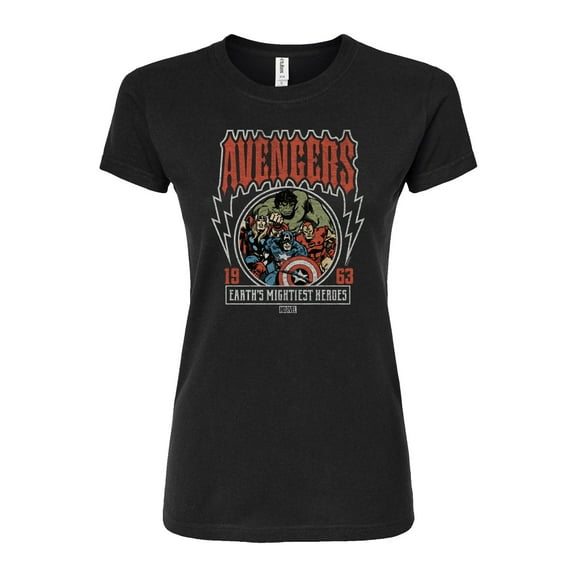 Marvel The Avengers - Band Tee Style - Juniors Fitted Graphic T-Shirt