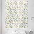 thumbnail image 1 of Cartoon Tapestry, Smiling Clouds Rainbows Sun Pattern, Fabric Wall Hanging Decor for Bedroom Living Room Dorm, 5 Sizes, White Multicolor, by Ambesonne, 1 of 1