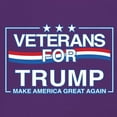 thumbnail image 3 of Veterans for Trump Make America Great Again Women's V-Neck T-shirt MAGA President 2024 Vote Red USA Take America Back Tee, 3 of 7