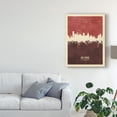 thumbnail image 3 of Trademark Fine Art 'Baltimore Maryland Skyline Red II' Canvas Art by Michael Tompsett, 3 of 4