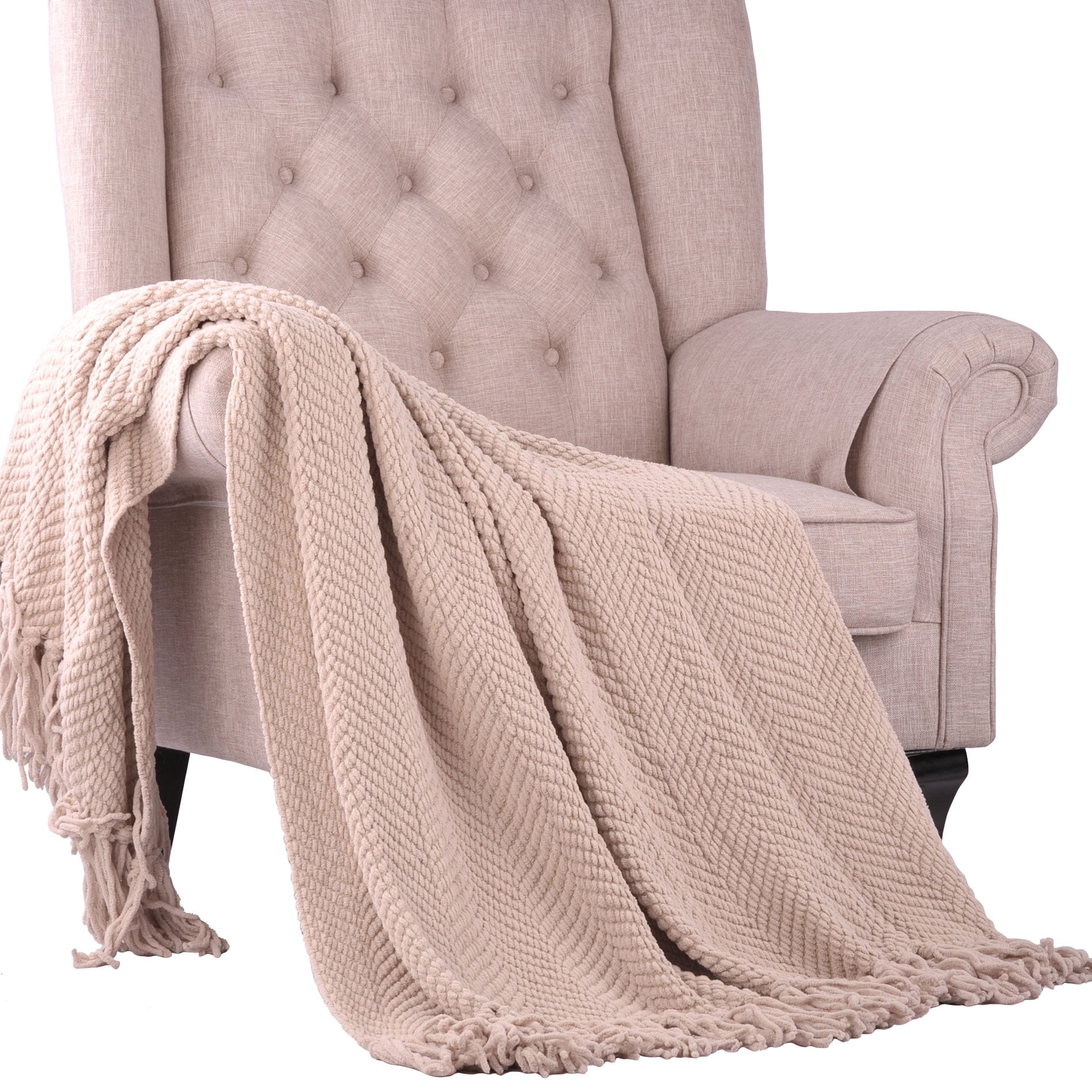 Home Soft Things Tweed Throw Blanket