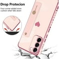 thumbnail image 2 of for Samsung Galaxy S23 5G Case Pink Love Hearts Design for Women Girl Men, Luxury Plating with Strap Stand Full Camera Lens Protection Bumper for Galaxy S23 5G, 2 of 12
