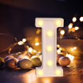 thumbnail image 1 of Letras del alfabeto LED con luz blanca cálida para decoración de interiores,, 1 of 5