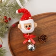 thumbnail image 5 of Adorno navideño colgante de Papá Noel | Decoración para árbol de Navidad con campanas | Detalle festivo para pared o puerta |, 5 of 5
