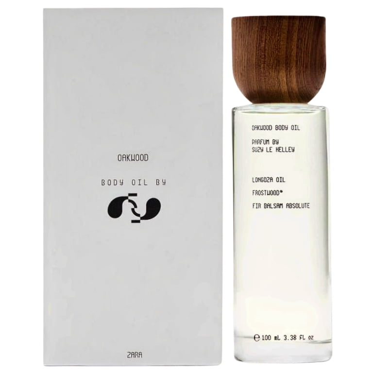 Zara Oakwood Fragrance Body Oil For Men Scented Moisturizing Oil