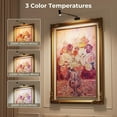 thumbnail image 6 of Battery Operated Picture Light, Adjustable Length Wireless Art Light for Paintings CCT Dimmable Rechargeable Picture Light with Remote Control for Gallery Reading Dartboard Bathroom, 6 of 8