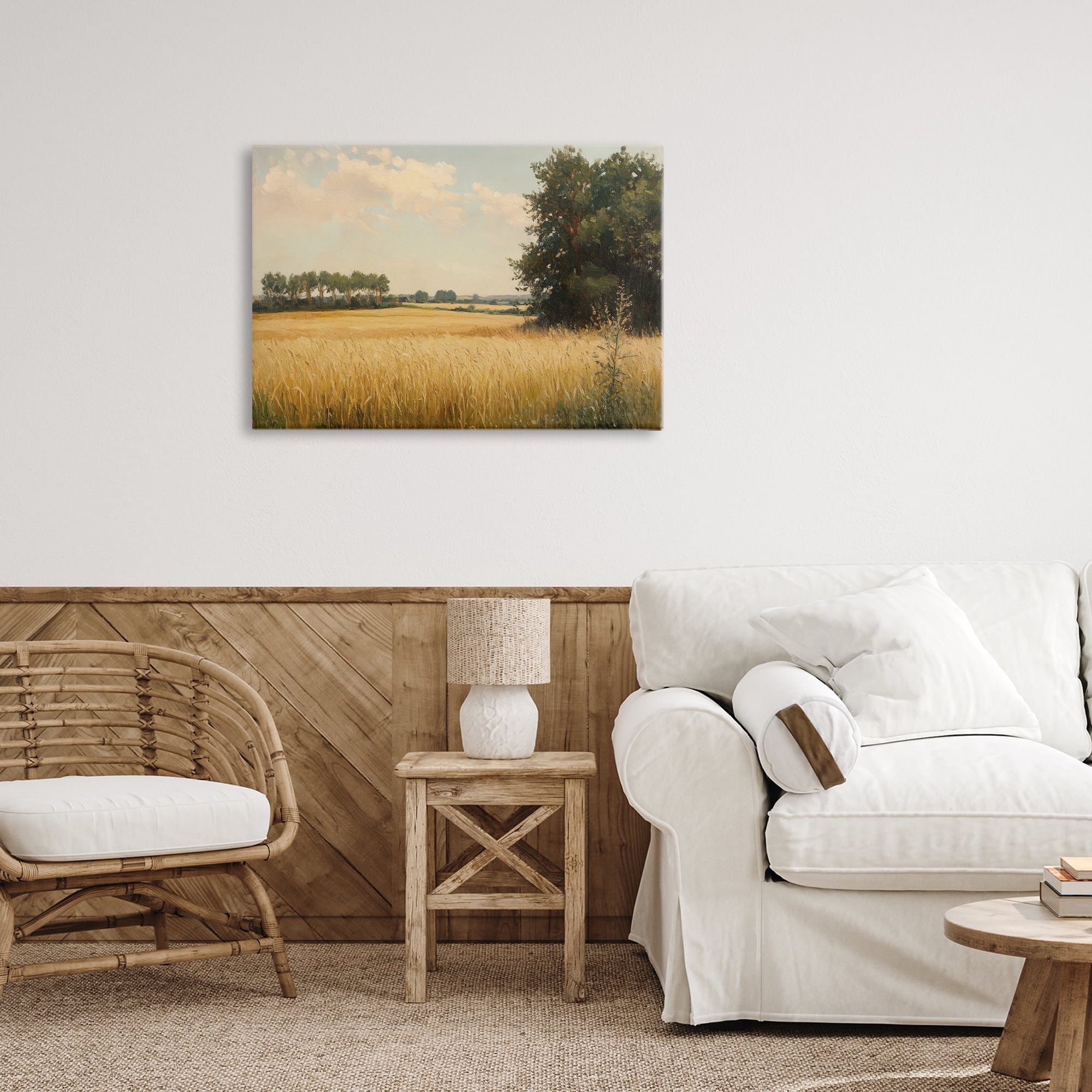 Stupell Industries Where The Wheat Grows Canvas Wall Art, design by Petal Prints Design