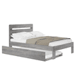 thumbnail image 2 of Plank+Beam Solid Wood Farmhouse Full Bed with Plank Headboard and Trundle, Driftwood, 2 of 5