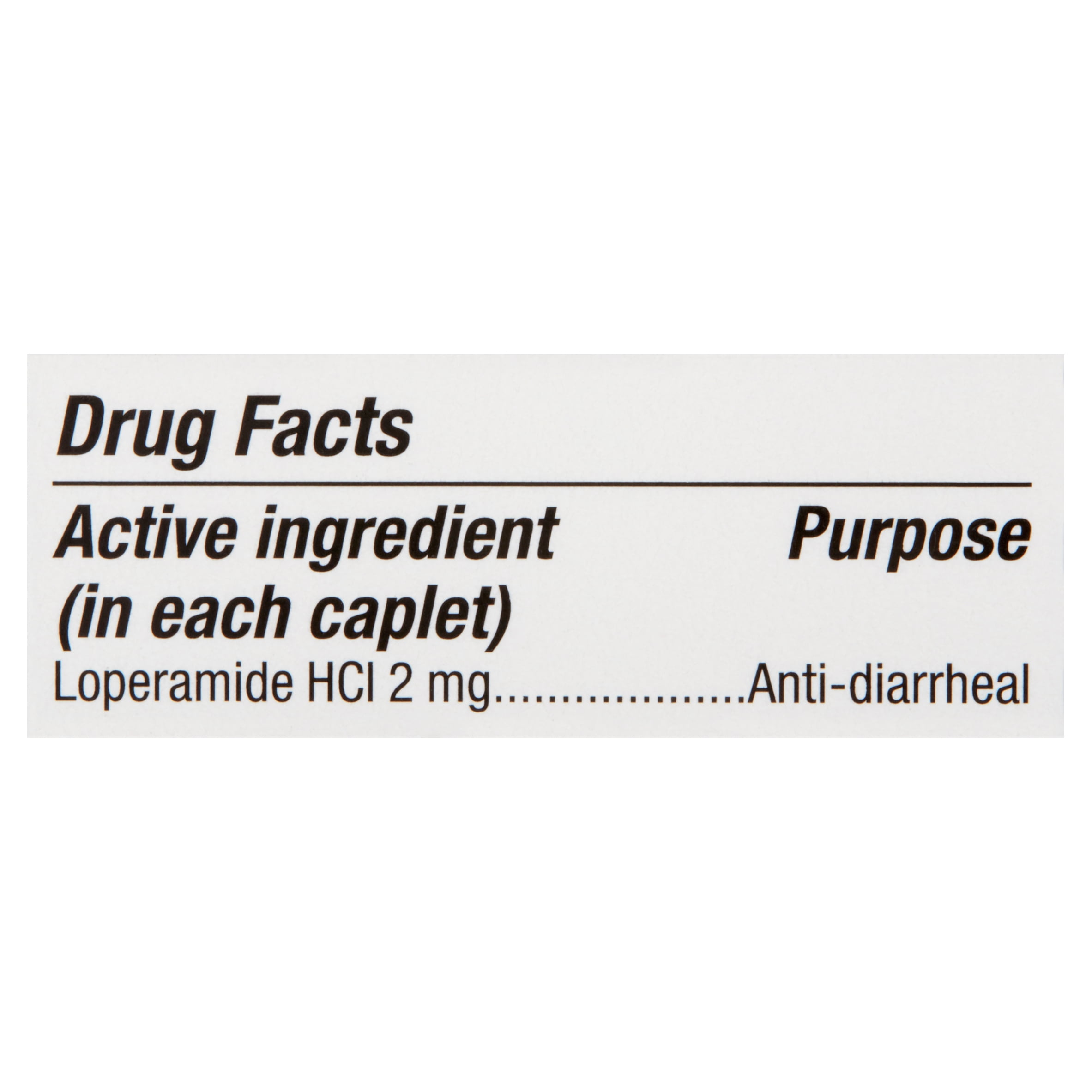 Equate Anti-Diarrheal Caplets, 2 mg, 24 Count