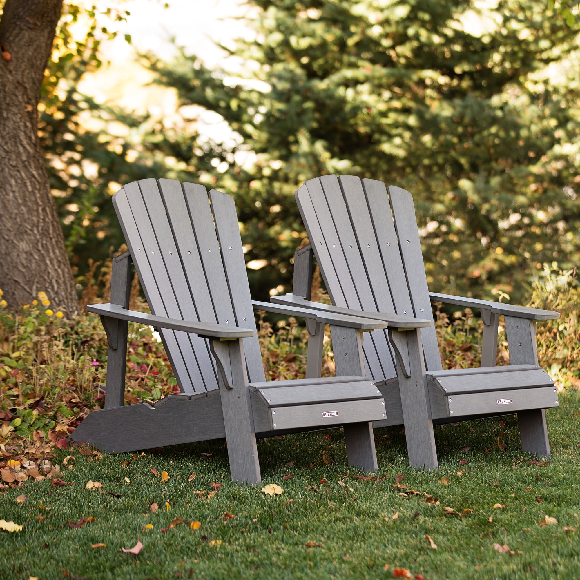 Lifetime Polystyrene Outdoor Adirondack Chair, Gray (60204)