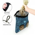 thumbnail image 4 of WIRESTER 11"×9" Oxford Hanging Hay Feeder – Guinea Pig / Rabbit / Chinchilla Hay Storage Bag with Dual Openings & Back Hooks – Multi-Stars Pattern, 4 of 6