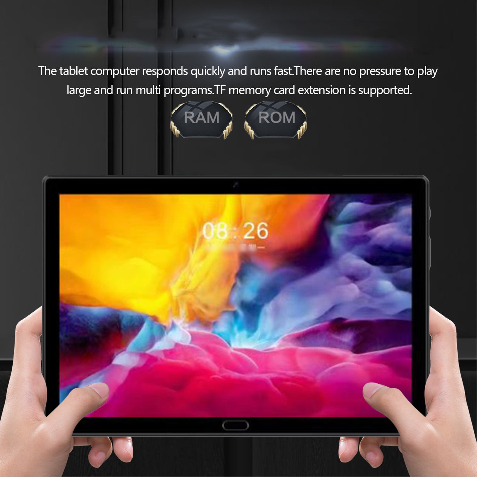 Android Tablets on Sale, Hwkond Upgraded 10.1 Inch 2+16G Tablet PC, 10-core IPS HD Screen WiFi Bluetooth Android 10.0 Voice Call Game Office Video Tablet, Support SIM Card Communication,Blue
