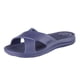 thumbnail image 1 of Sandalias Totes Everywear Cross Slide para mujer, color azul marino, talla 8, 1 of 3