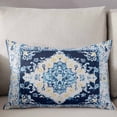 thumbnail image 3 of Vintage Ethnic Throw Pillow Covers, Boho Tribes Modern Blue Middle Century Soft Breathable Pillow Cases with Invisible Zipper for Sleeping, Body Pillowcases for Couch Bed Sofa Chair 24x36 Inches, 3 of 6