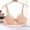 Beige, variant on Womens Push Up Everyday Bras Comfortable Wireless Bralettes Lightweight Bra Seamless Small Chest No Steel Cup Underwear Red XXL 95C