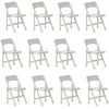 Set of 12 Gray Plastic Toy Folding Chairs for WWE & AEW Wrestling Action Figures (4 Inches Long)