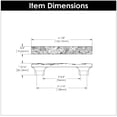thumbnail image 7 of Belwith-Keeler B077514-BM 96 mm & 128 mm cc Sandrine Cabinet Pull, Black Mist, 7 of 7