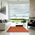 thumbnail image 7 of Ahgly Company Machine Washable Indoor Square Abstract Orange Red Area Rugs, 8' Square, 7 of 7