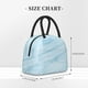 thumbnail image 2 of Fotbe Light Blue Marble Bolsa de Almuerzo con Estampado, Lonchera Aislada, Contenedor de Comida Reutilizable Tipo Cooler a Prueba de Fugas, 2 of 6