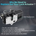 thumbnail image 3 of Actuador de cerradura de puerta eléctrica del lado del pasajero trasero derecho para Pontiac G6 2007-2010 No.20777854 Negro, 3 of 8