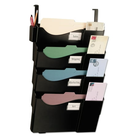 Officemate Grande Central Cubicle Filing System, Four Pockets, 16 5/8 x 5 x 27 1/2,