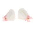 thumbnail image 1 of Orejas decorativas para casco, accesorios para casco, adornos decorativos bonitos y portátiles para orejas Diseño de gato blanco., 1 of 9
