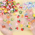 thumbnail image 5 of M 100Pcs Fruits Slime Charms Assorted Cute Decoden Embellishments,Kawaii Cartoon Slime Accessories,Candy Heart Bear Bulk Flatback Resin Charm for Phone Junk Cases,Scrapbooking Crafting&DIY Decoration, 5 of 14