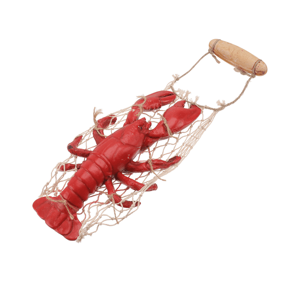 WHAMVOX Wall Decor 1Pack Multi-Colored Resin Lobster Shaped Nautical Wall Art For Living Room